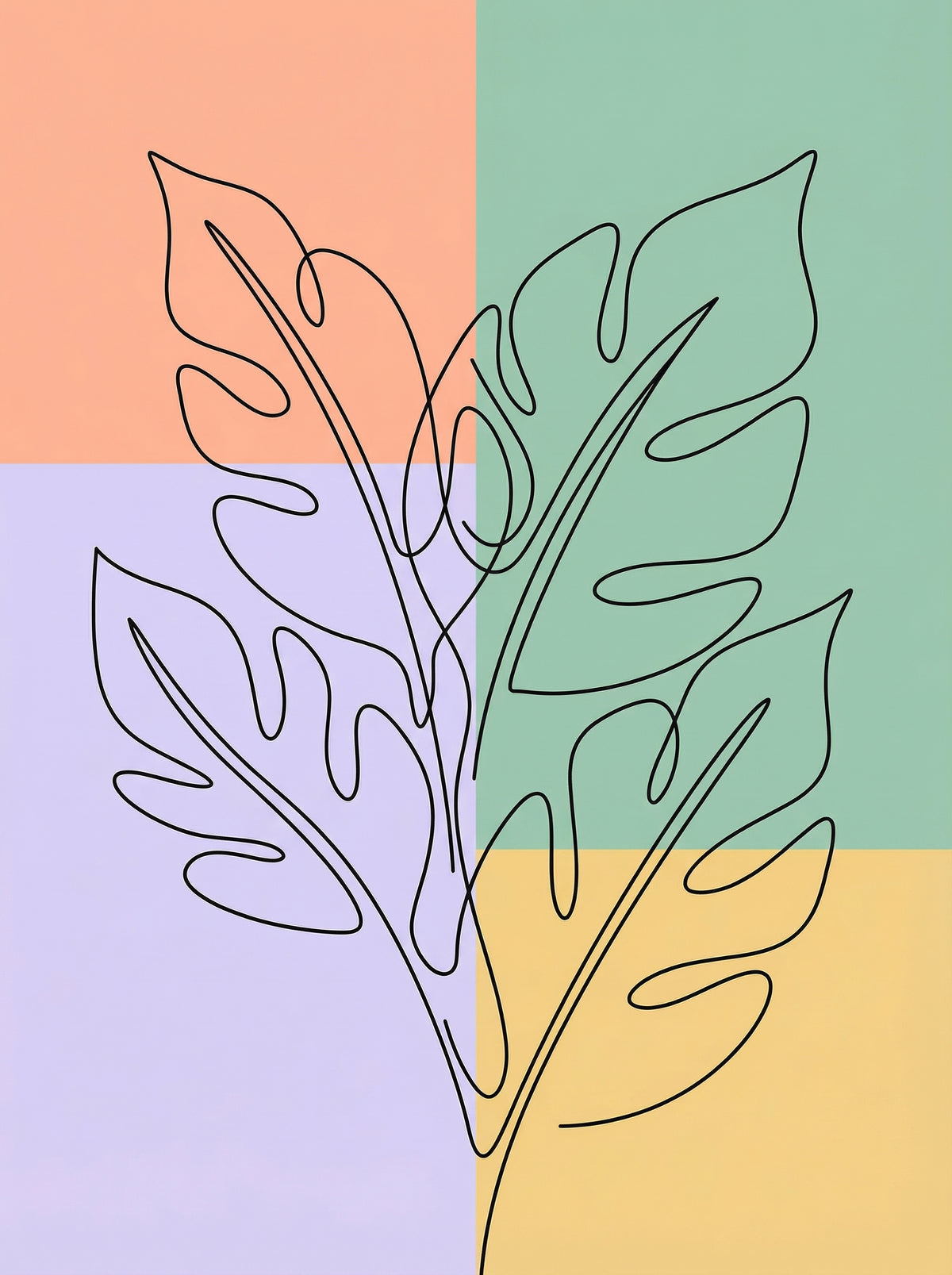 Poster in black frame