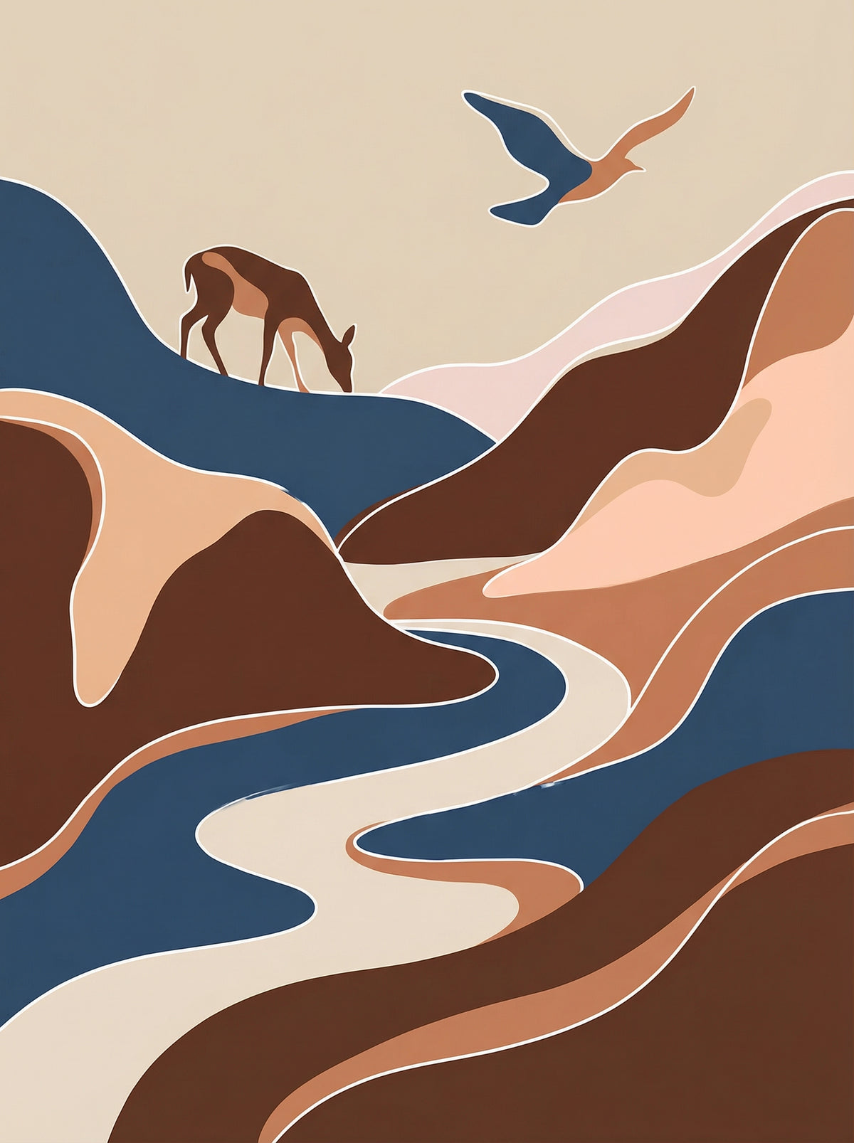 Poster in black frame