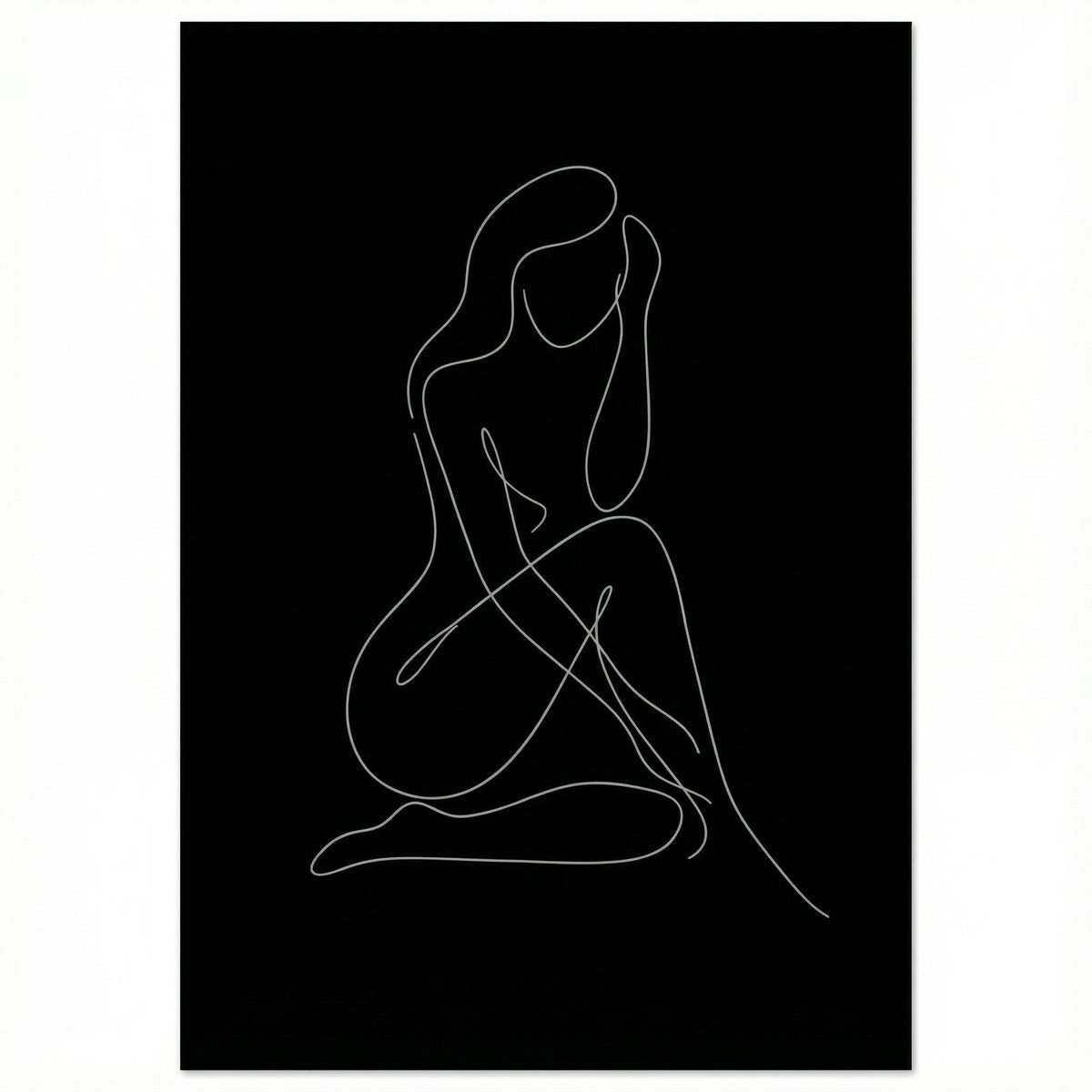 Poster in black frame