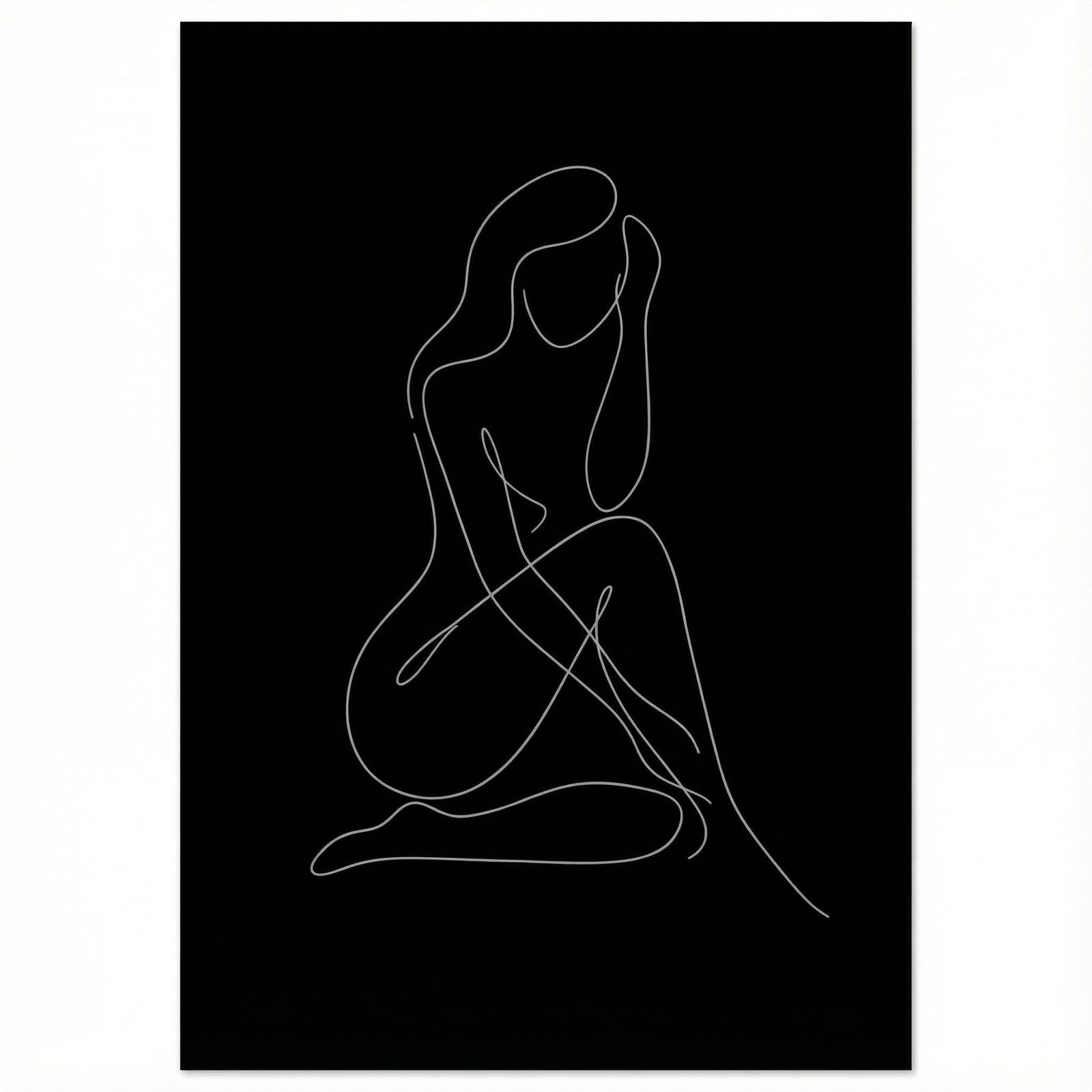 Poster in black frame