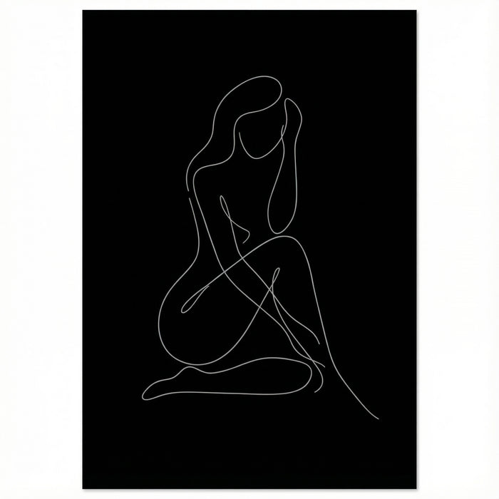 Poster in black frame