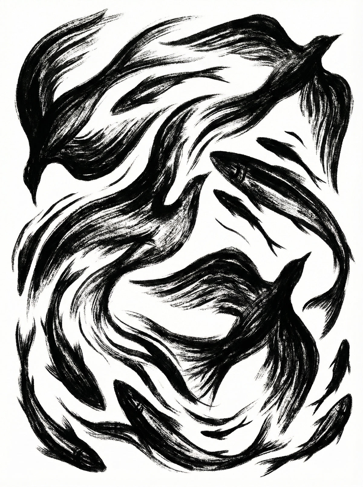 Poster in black frame