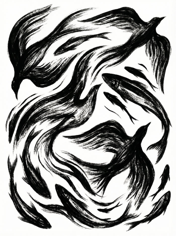 Poster in black frame