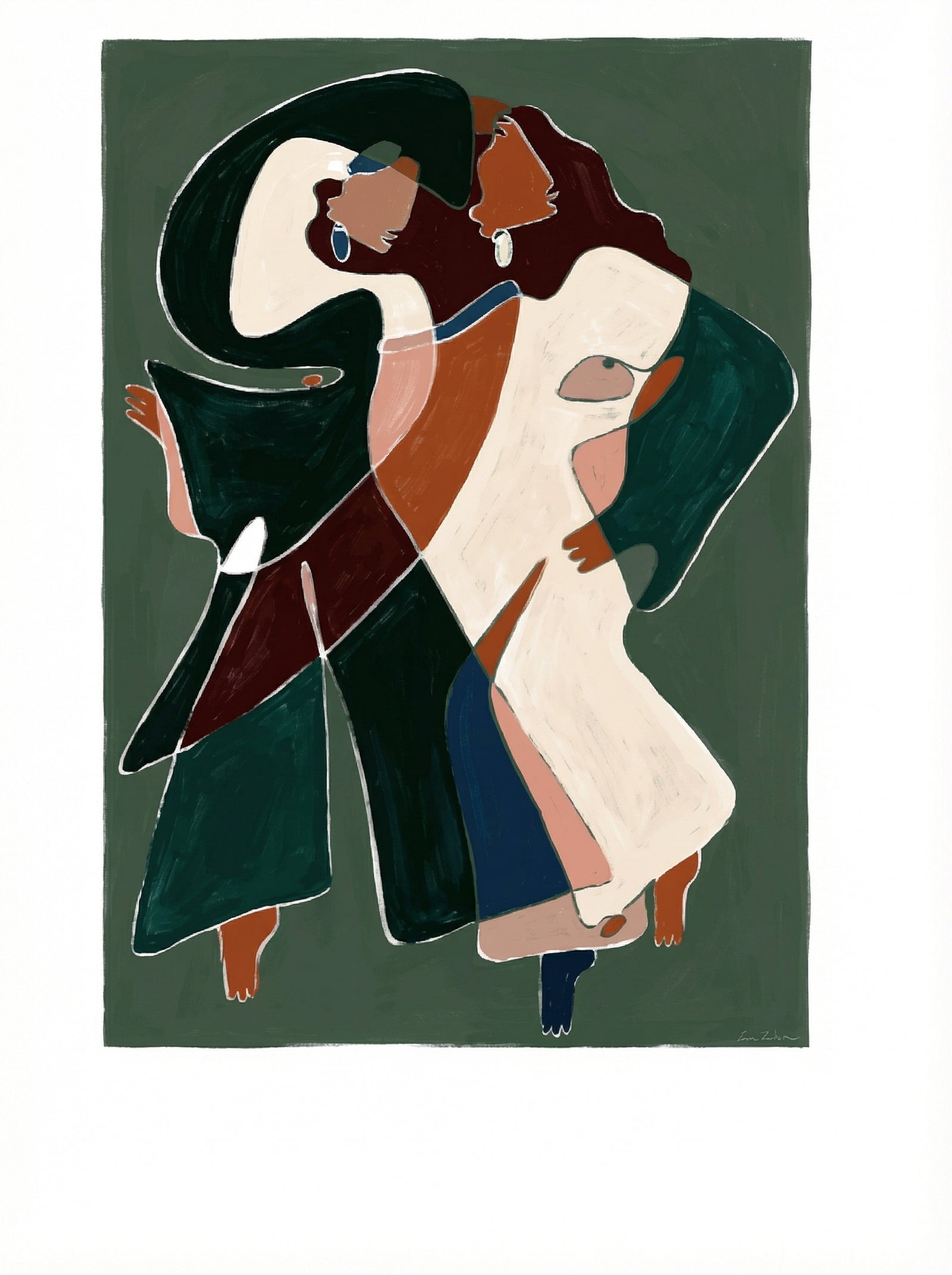 Poster in black frame