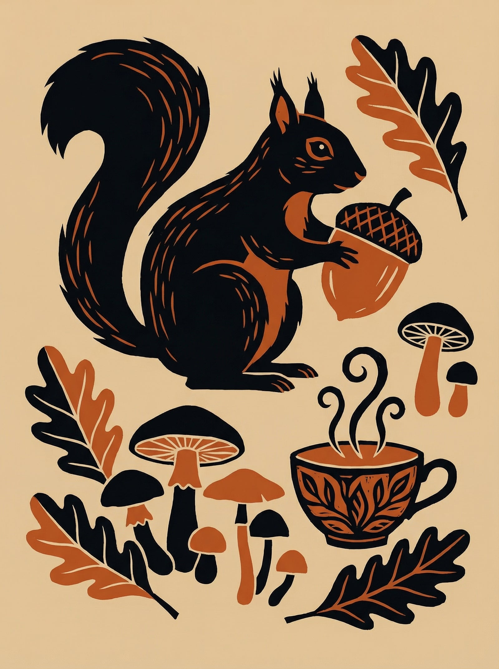 Poster in black frame