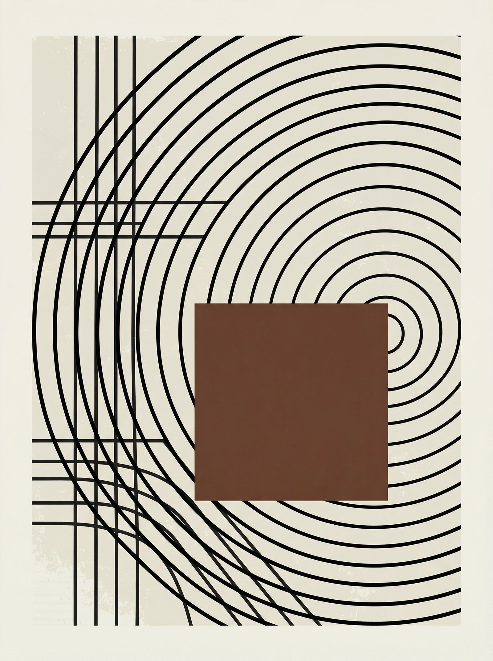 Poster in black frame