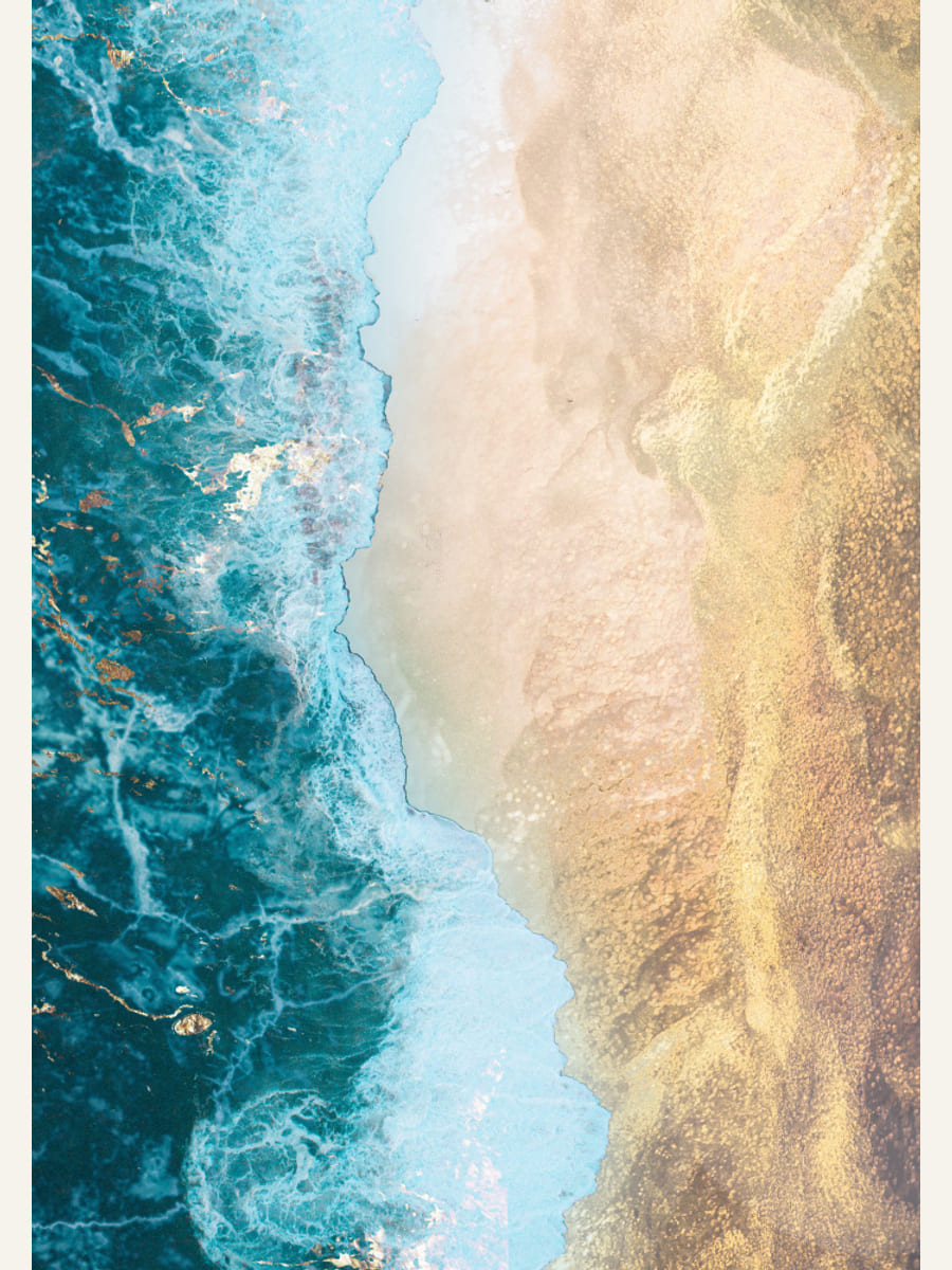 Plakat Gold beach – plakat i druk artystyczny