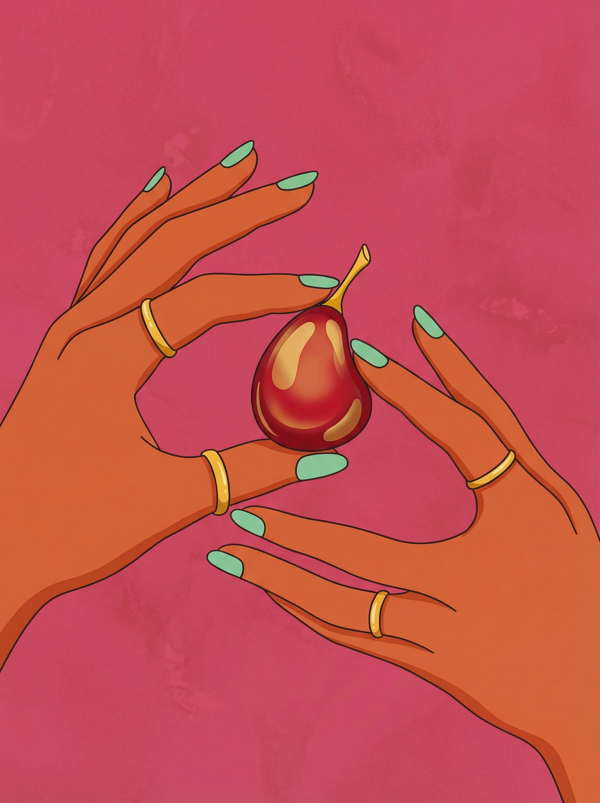 Poster in black frame