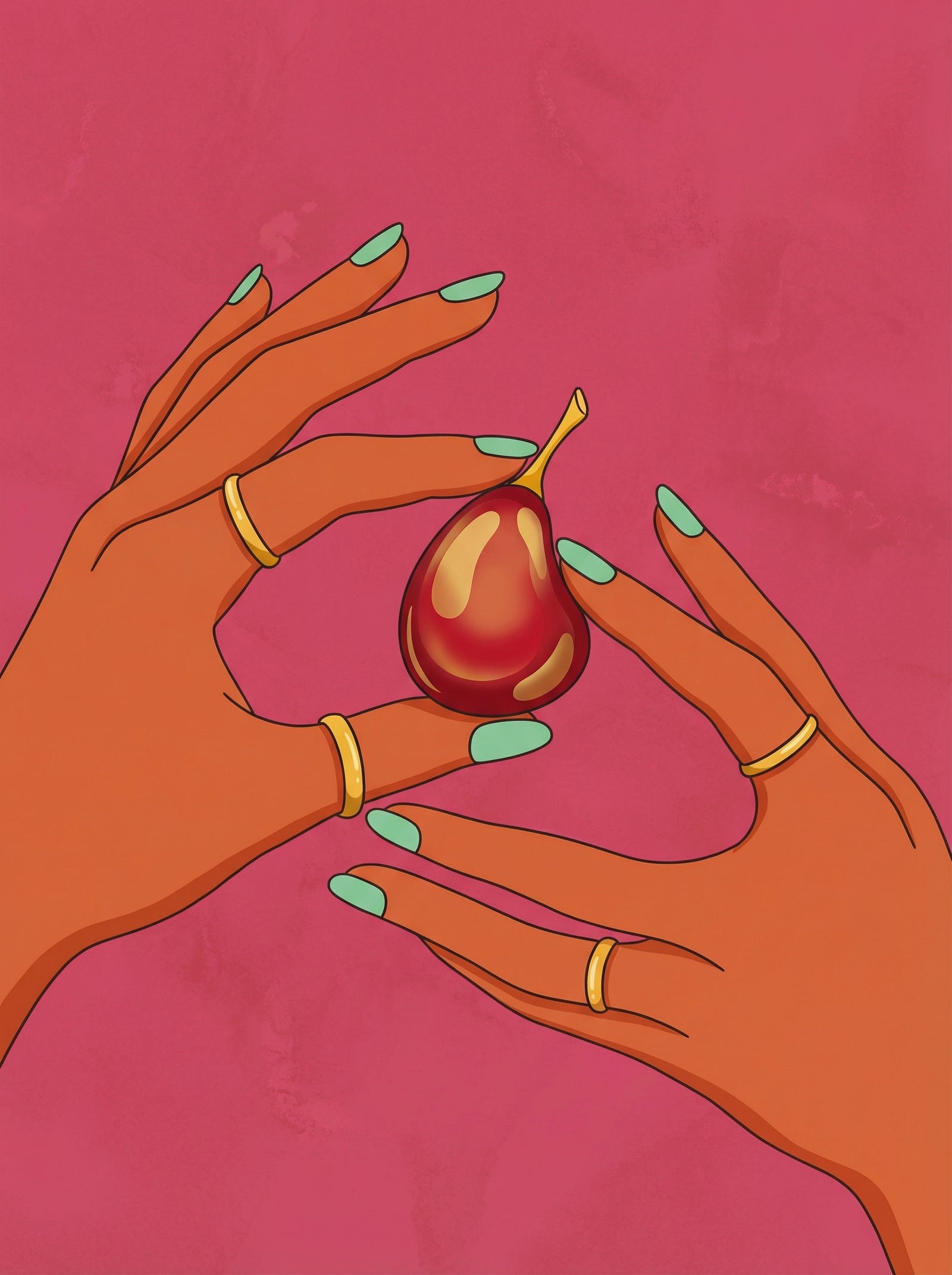 Poster in black frame