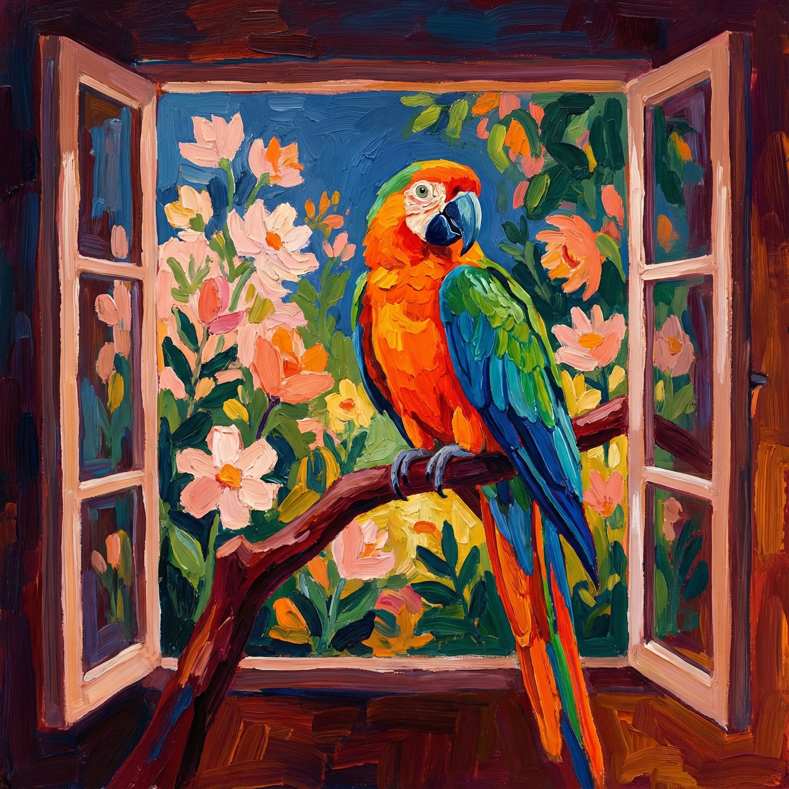 Poster in black frame