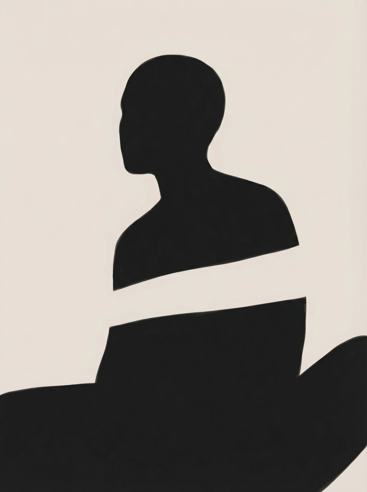 Poster in black frame