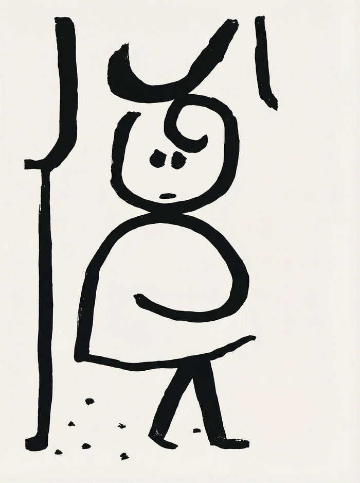 Poster in black frame