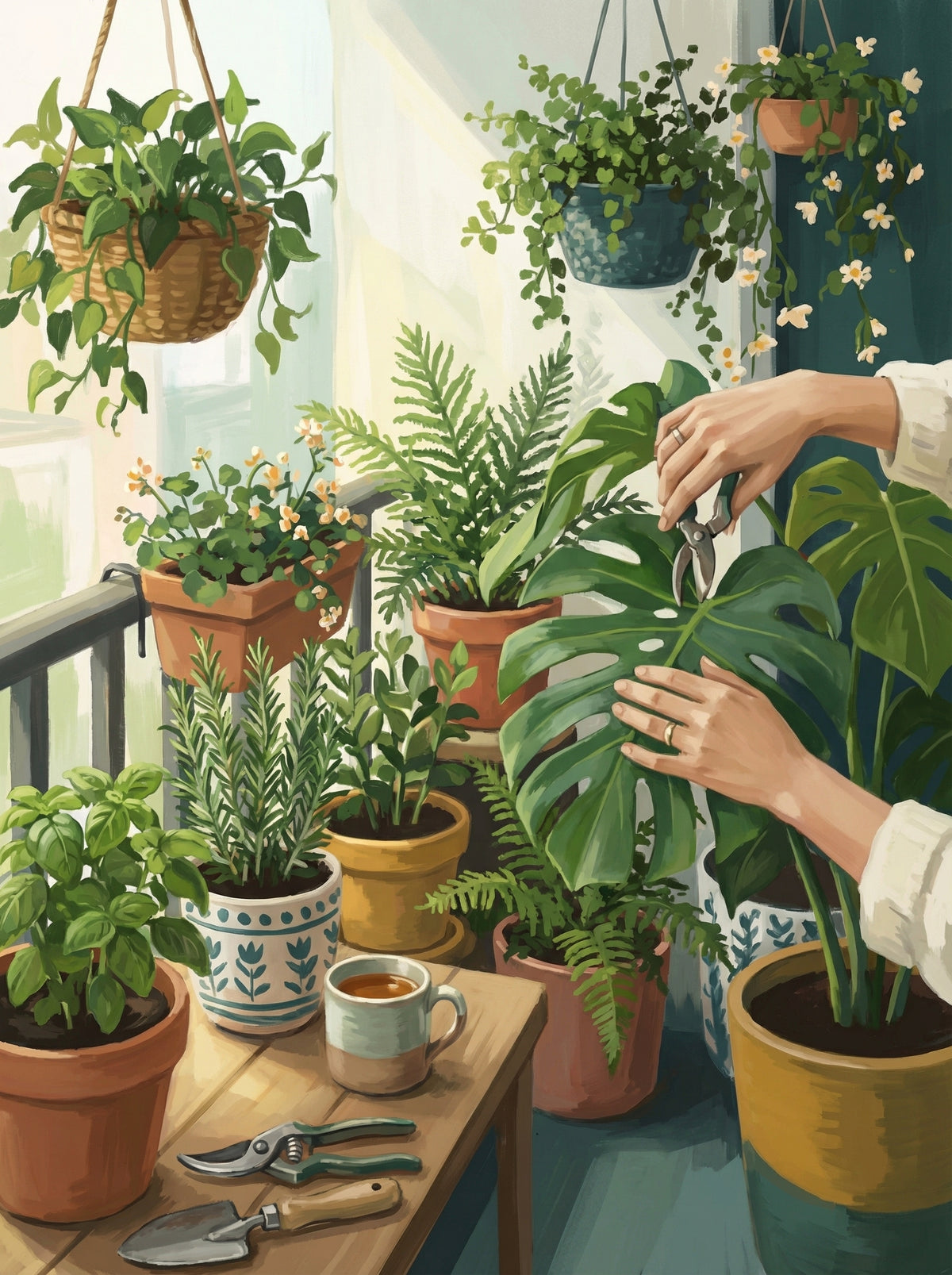 Poster in black frame