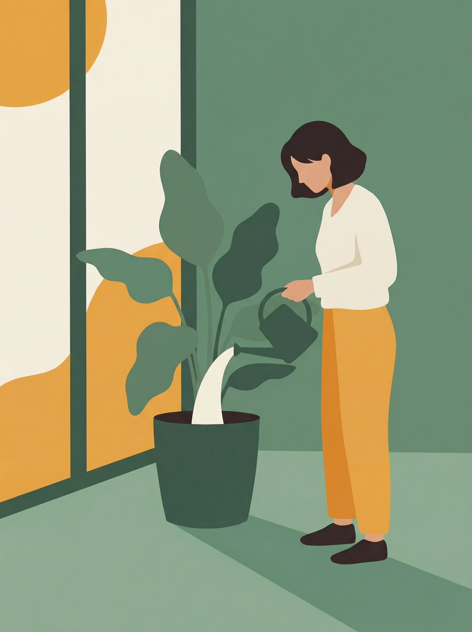 Poster in black frame