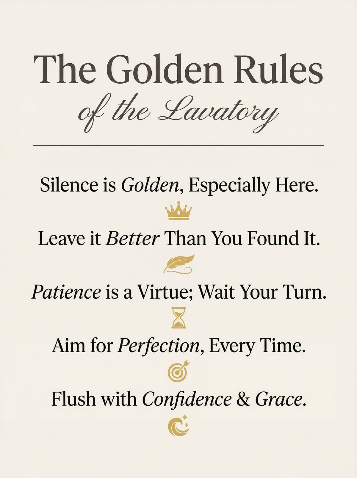 Poster in black frame