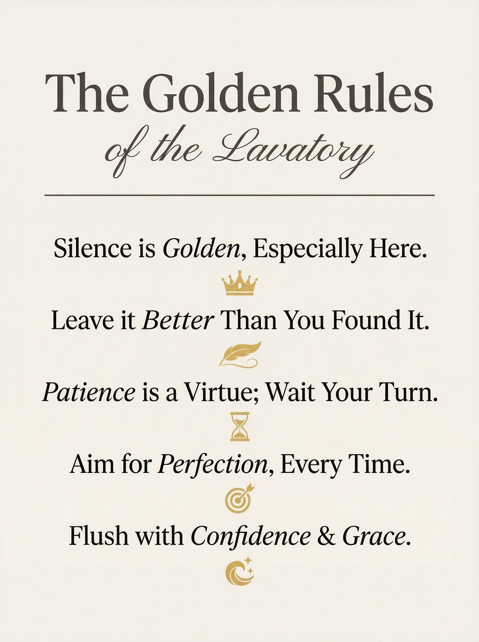 Poster in black frame