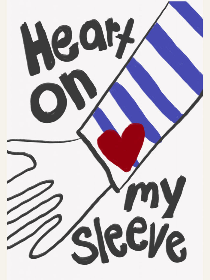 Heart On My Sleeve Poster – poster and art print