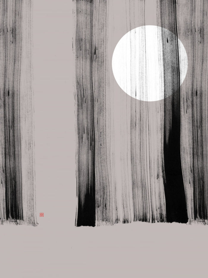 Hidden Moon N°1 | Behind the Trees Poster – plakat og kunsttryk