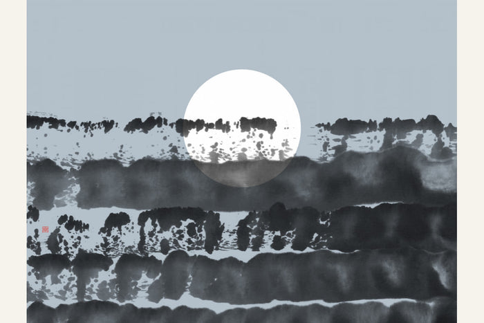 Póster Hidden Moon N°5 | Behind the Horizon – póster e impresión artística