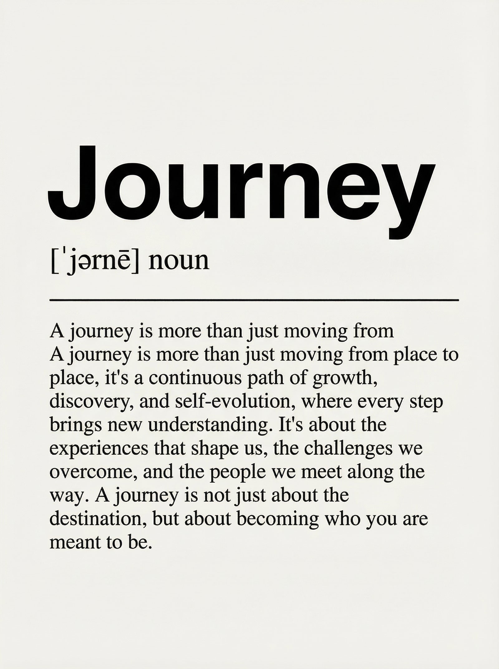 Poster in black frame