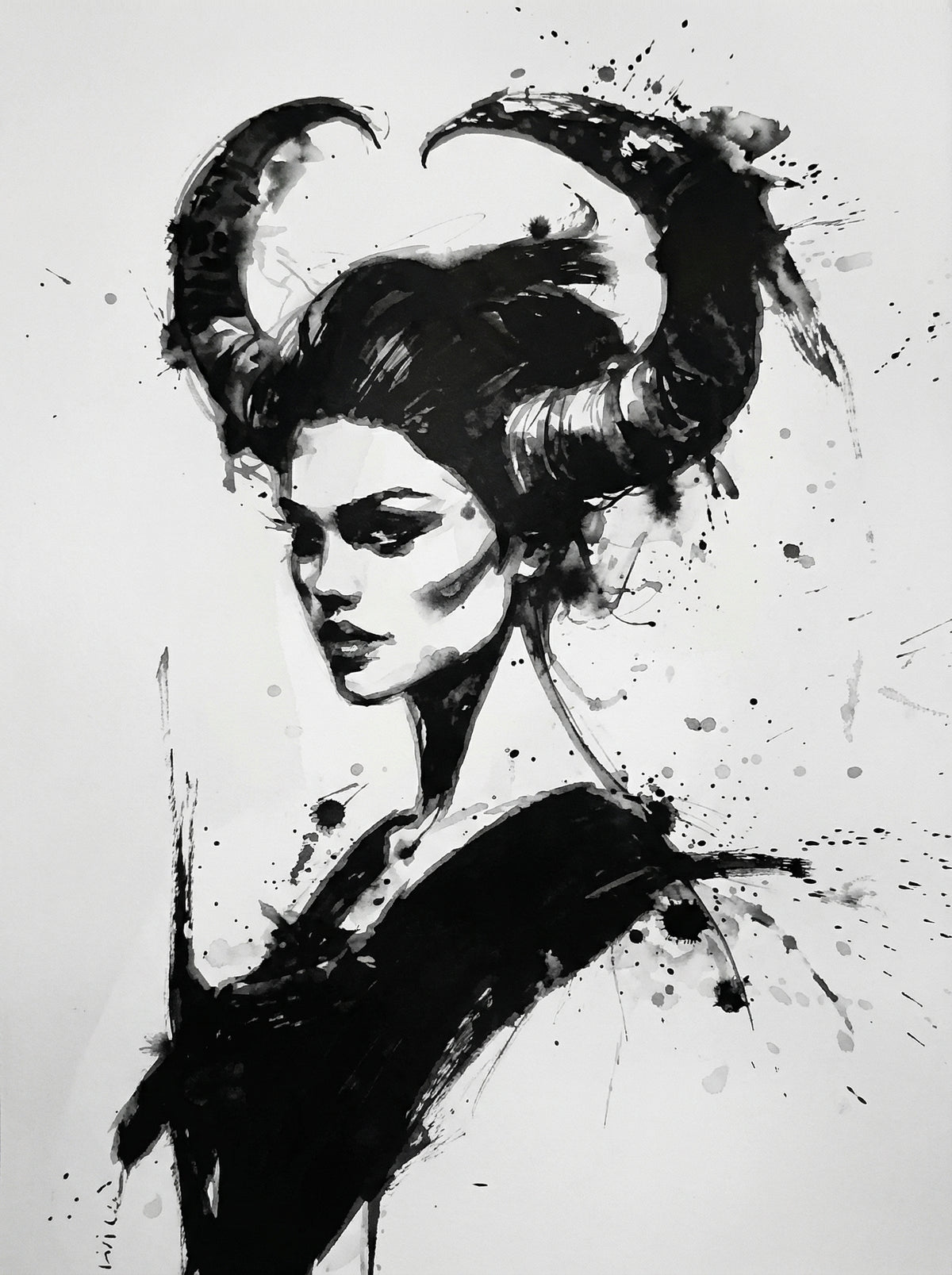 Poster in black frame