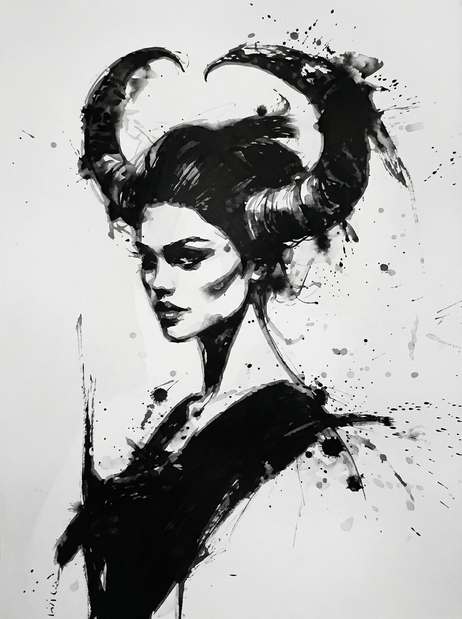 Poster in black frame