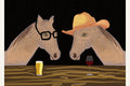 Affiche Horses at the bar – affiche et impression d’art