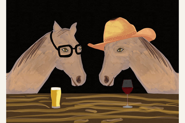 Affiche Horses at the bar – affiche et impression d’art