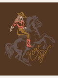 Howdy Cowgirl Poster – poster and art print