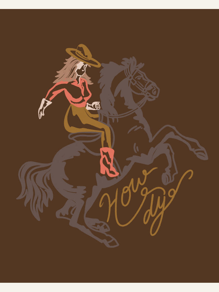 Howdy Cowgirl Poster – poster and art print