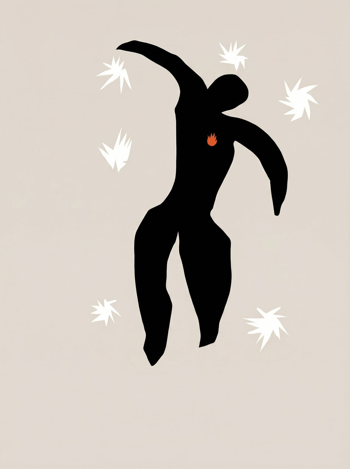 Poster in black frame