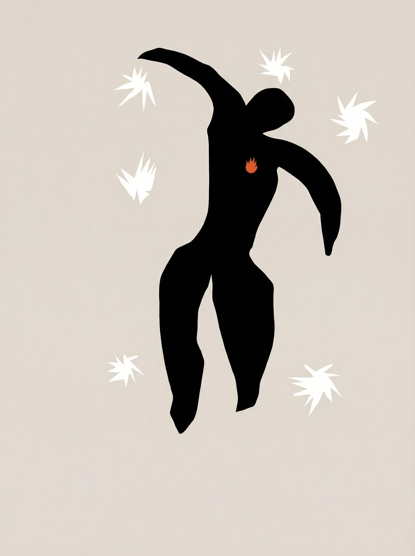 Poster in black frame