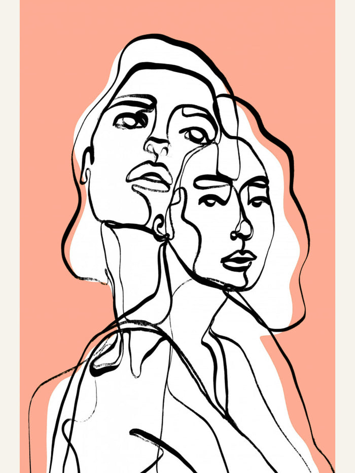 Imaginations (Peach) Poster – plakat og kunsttryk