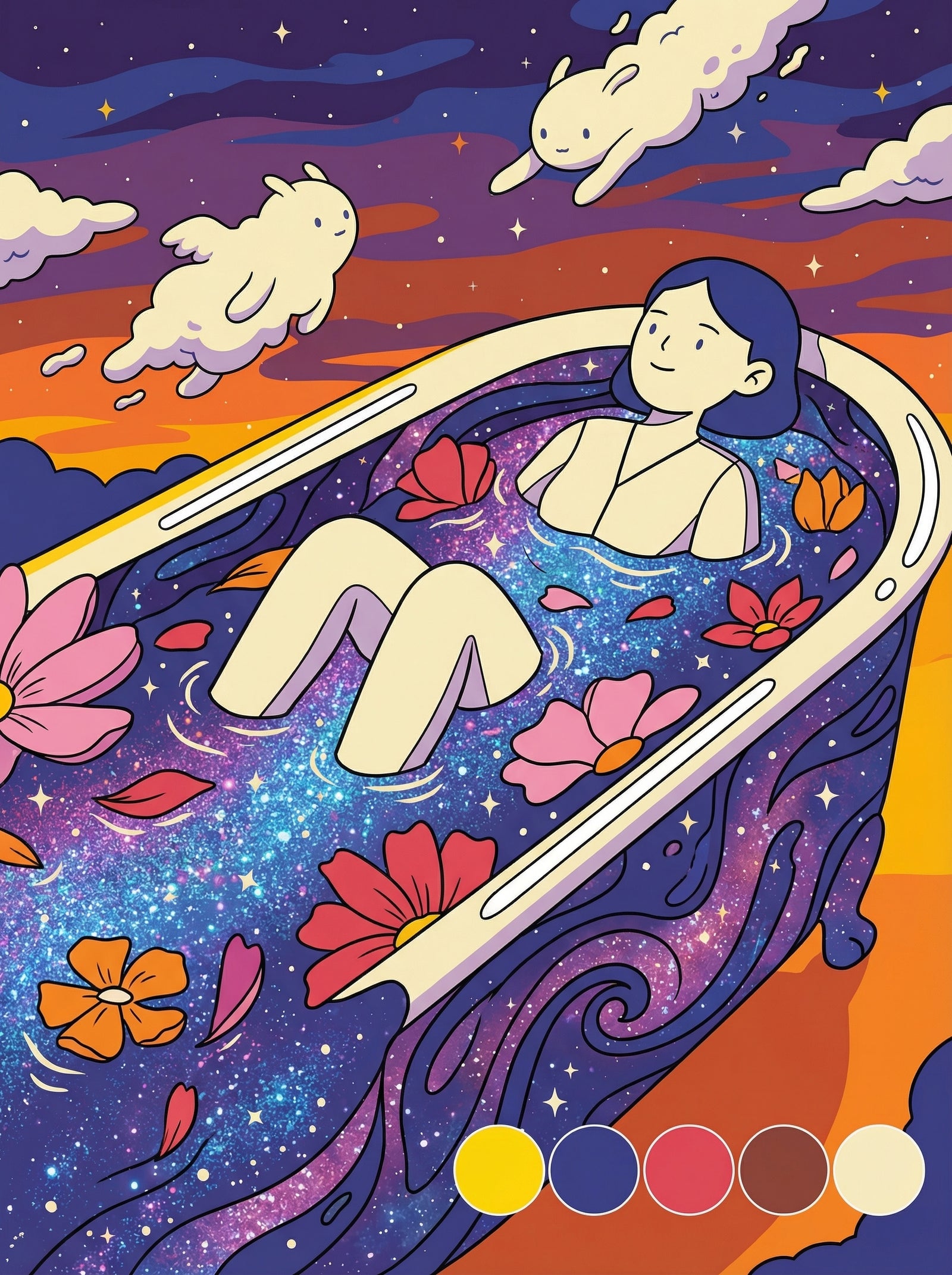 Poster in black frame