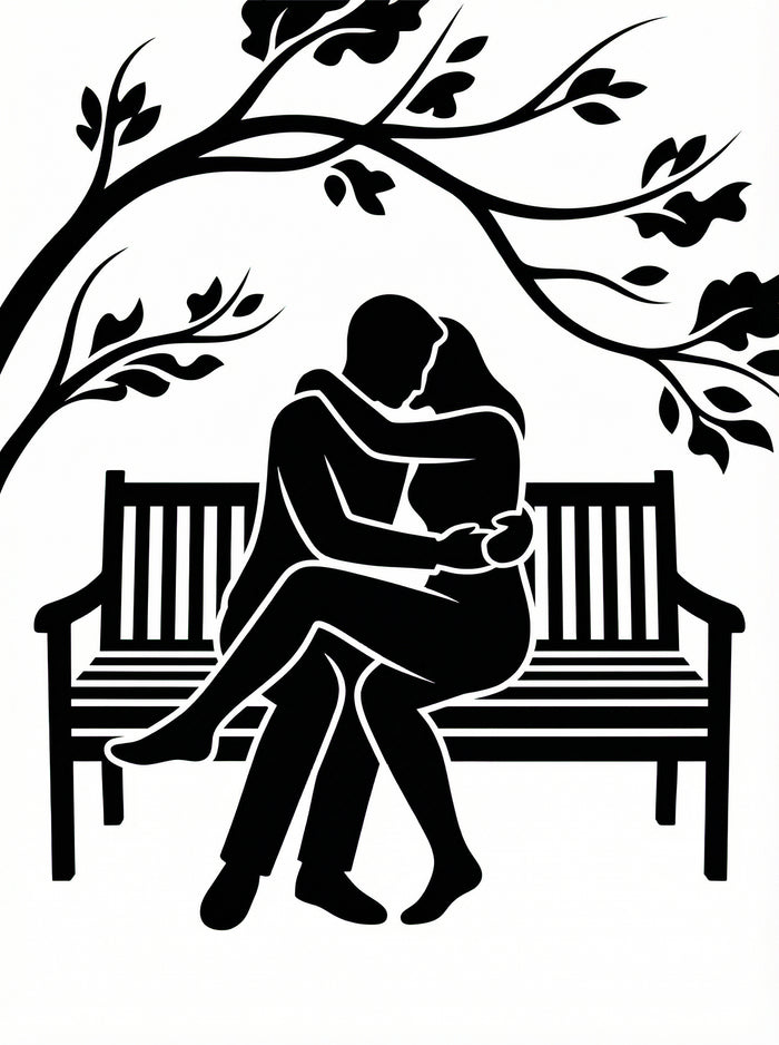 Poster in black frame