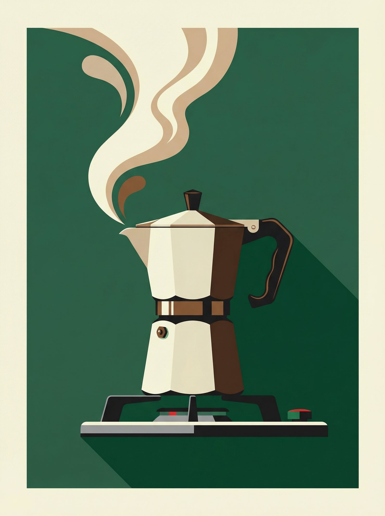 Poster in black frame