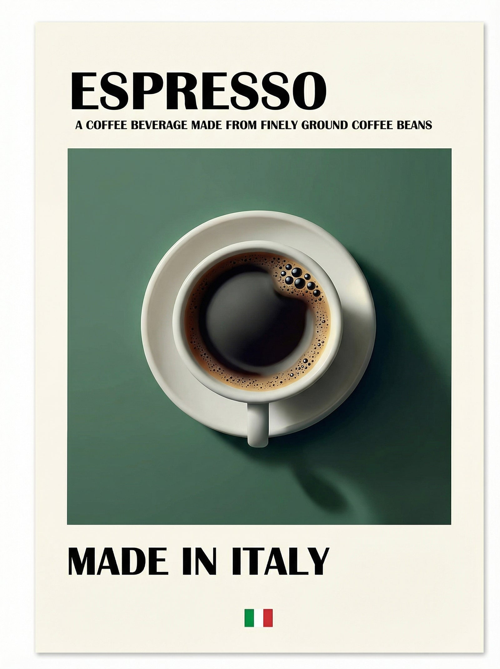 Poster in black frame