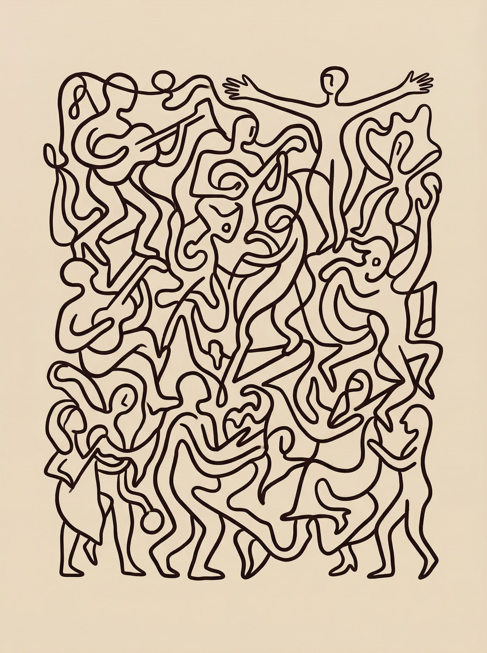 Poster in black frame