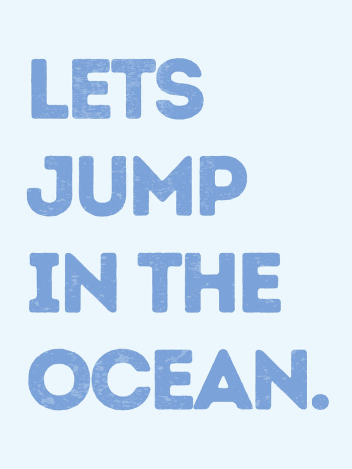Jump In the Ocean -juliste – juliste ja taidepainatus
