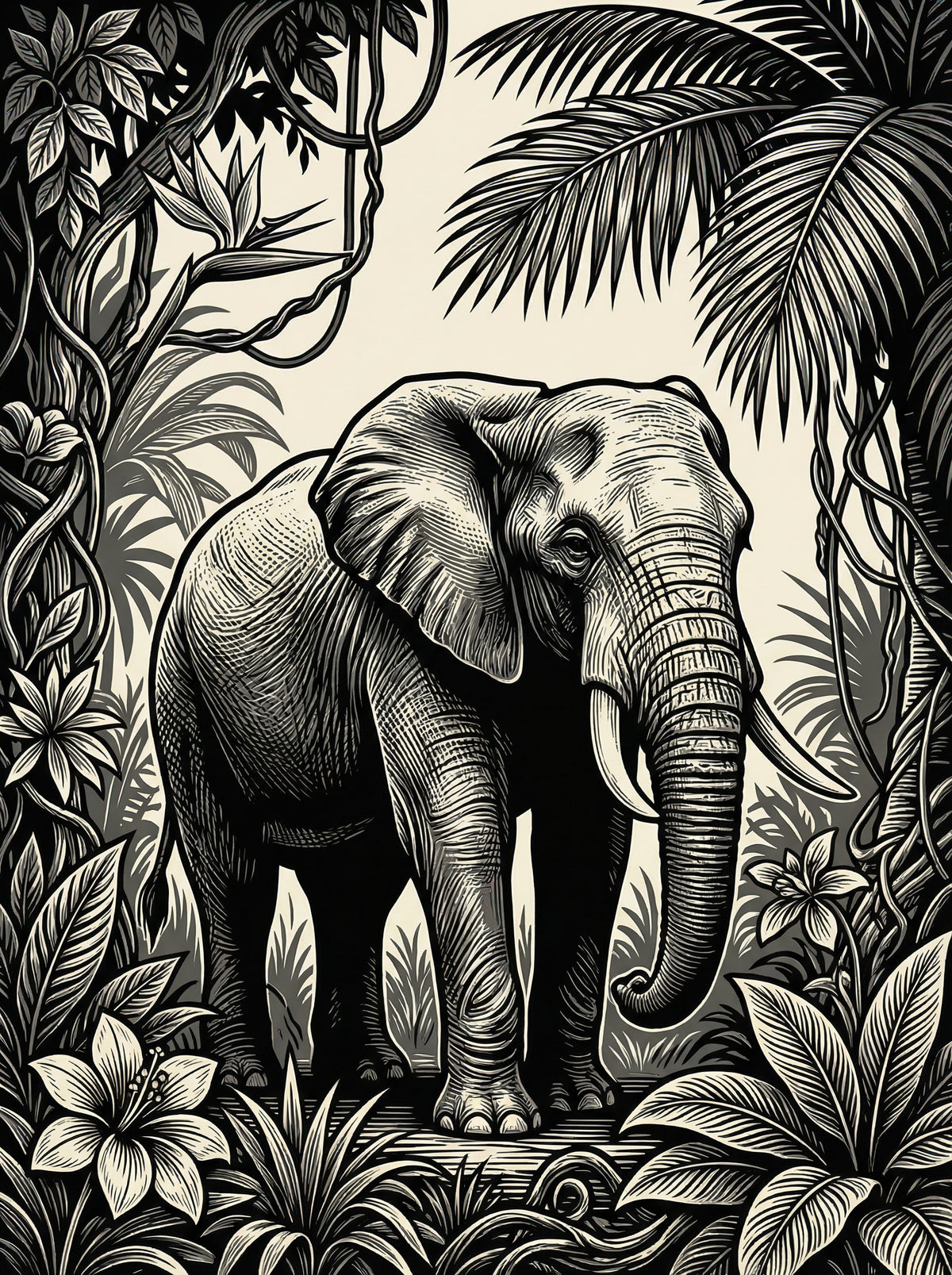 Poster in black frame