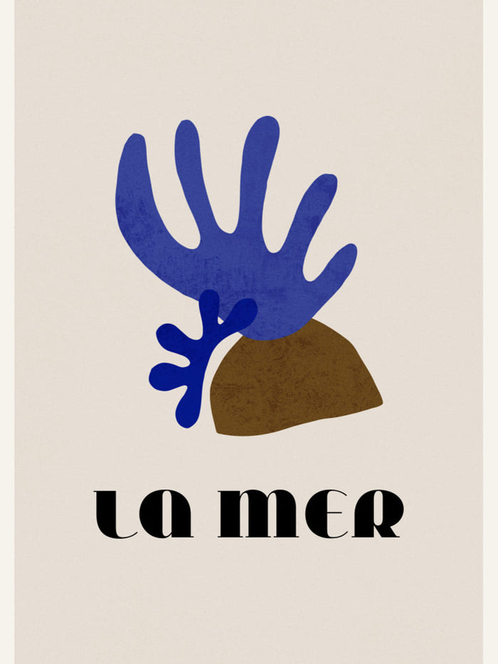 La Mer Abstract Ocean Poster No. 01 – Poster und Kunstdruck