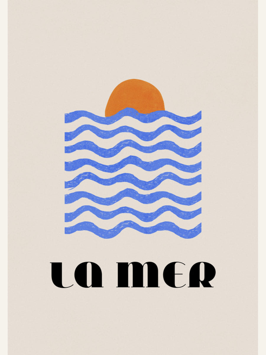 Affiche La Mer Abstract Ocean Poster No. 03 – affiche et impression d’art