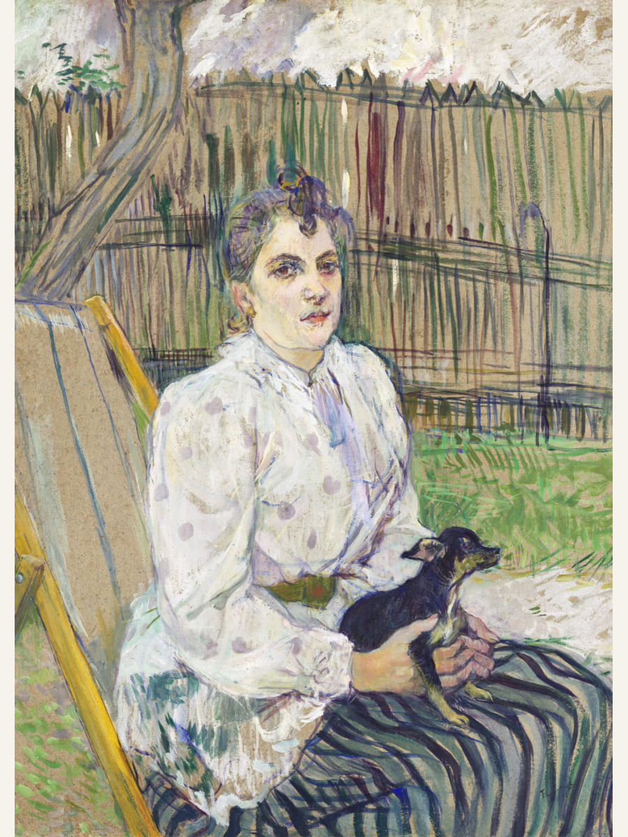Lady With a Dog (1891) Poster – poster and art print