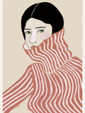 Lady in jumper Poster – poster and art print