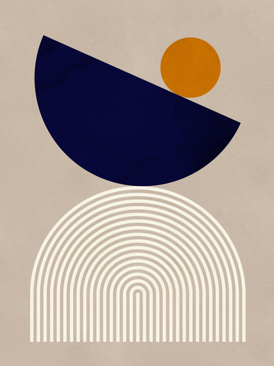 Affiche Lines and semicircles 2 – affiche et impression d’art