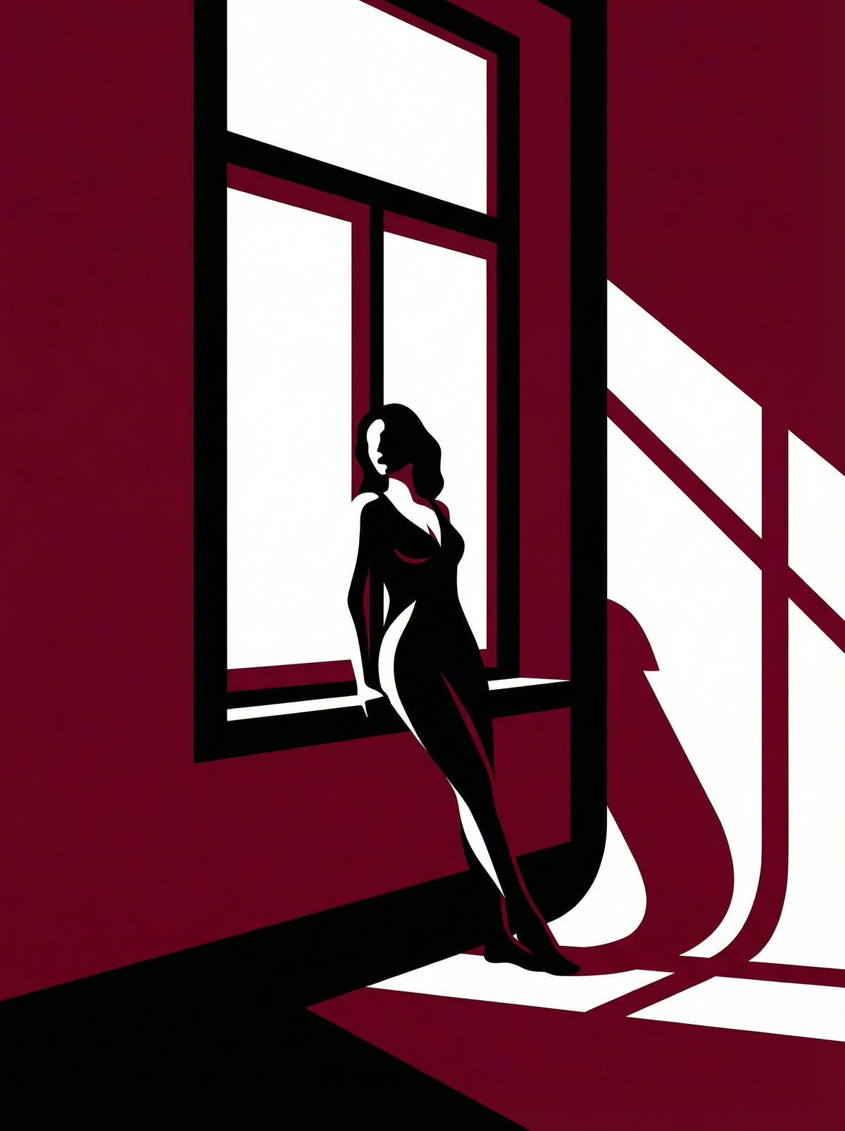 Poster in black frame