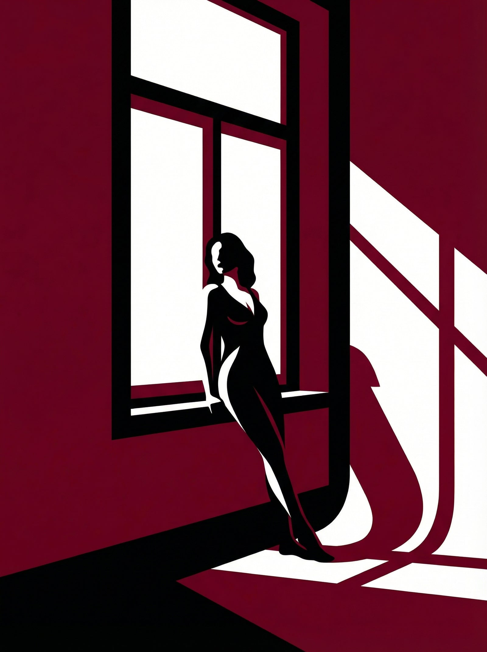 Poster in black frame