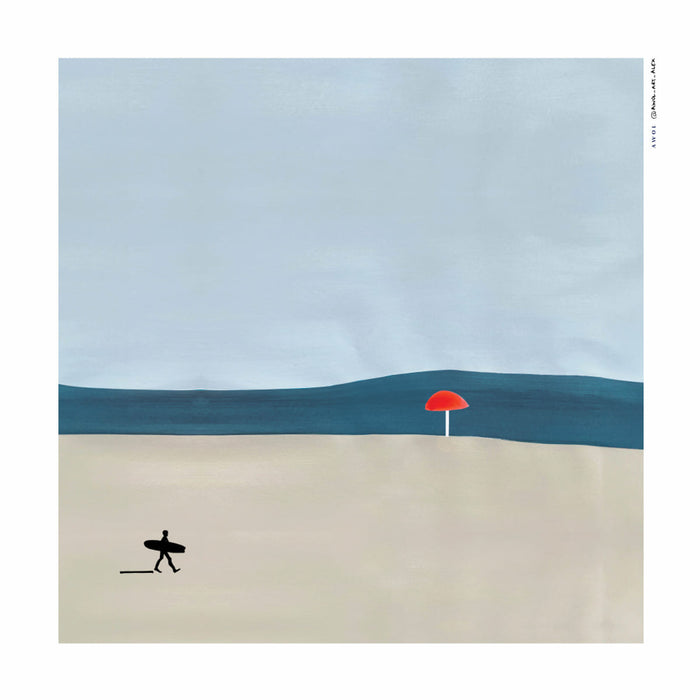 MINIMALIST SURFER Poster – poster and art print