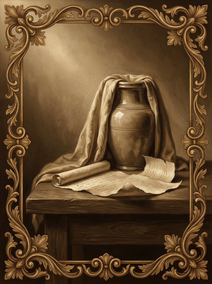 Poster in black frame