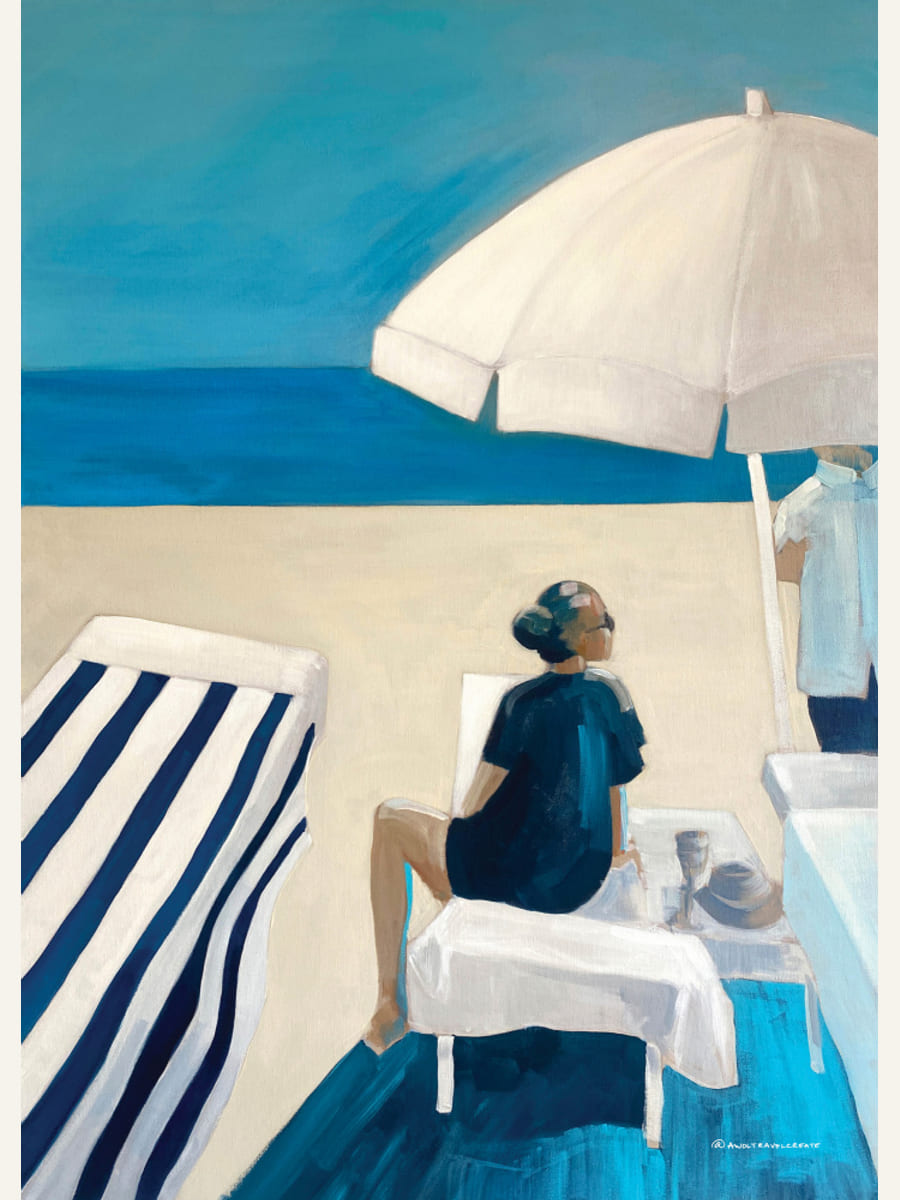 Mediterranean Beach Siesta 2 Poster – poster and art print